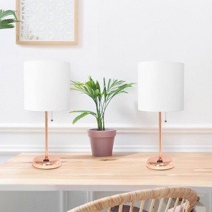 Creekwood Home Contemporary Bedside Table Lamp with Power Outlet - 1 of 4