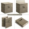 DOMETOUR Fabric Storage Cubes Storage Bins Set of 6, Foldable Closet Drawers Organizers Storage Box for Toy Clothes - 4 of 4