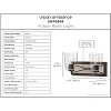 Urban Ambiance Luxury Farmhouse Bath Light 8.25''H x 14.75''W,  Charcoal Finish,  Berkeley Collection, UHP3903 - 3 of 4