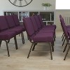 Flash Furniture HERCULES Series 21''W Stacking Church Chair - 2 of 4