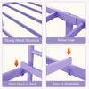 Homhougo Twin Size Metal Bed Frame for Kids, Twin Bed Frames for Girls, with Headboard & Footboard, Steel Slats Support, No Box Spring Needed, Purple - 3 of 4