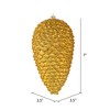 Vickerman Matte Glitter Pinecone Christmas Ornament - 2 of 3
