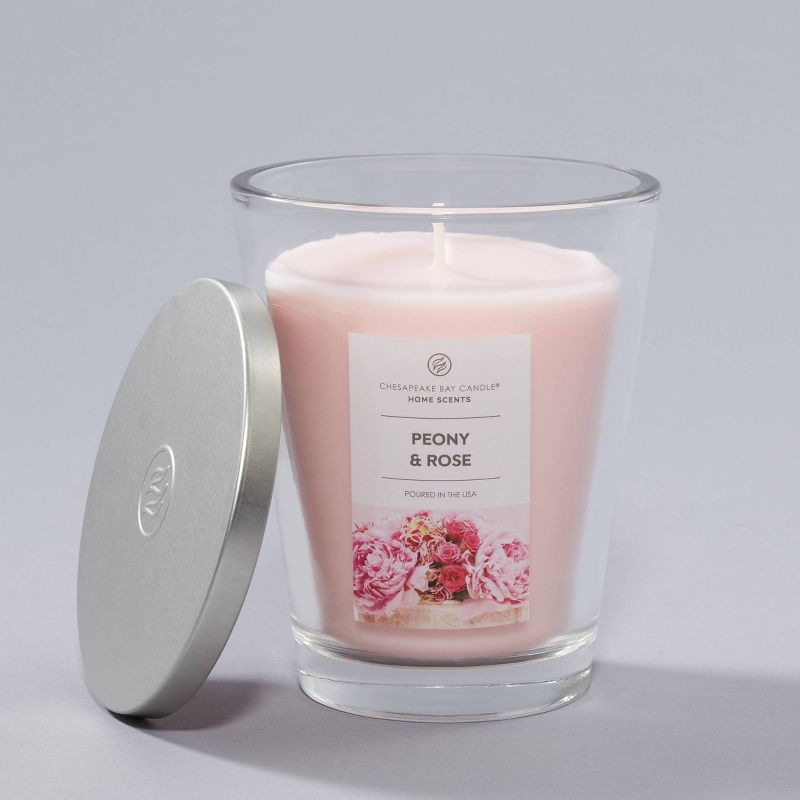 11.5oz Jar Candle Peony &#38; Rose - Home Scents by Chesapeake Bay Candle, 5 of 8