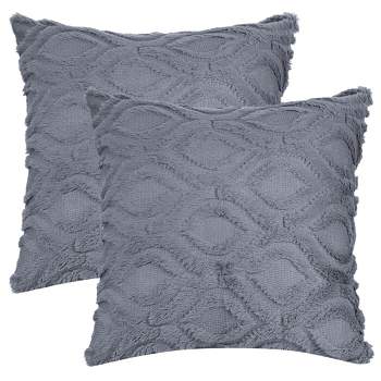 Faux Fur Throw Pillow Cases Plush Shaggy Ultra Soft Pillow Cover – balarugs