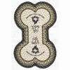 Earth Rugs “Life is Better” Large Dog Bone Braided Pet Tread – Handcrafted Jute, 18" x 28" - 2 of 3