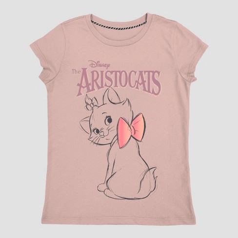 Toddler Girls\' Disney Aristocats Short Sleeve Graphic T-shirt - Rose Pink :  Target