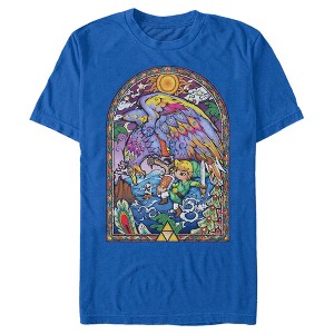 Men's Nintendo Helmaroc King Stained Glass Window T-Shirt - 1 of 4