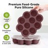 Prep Silicone Baby Food Freezer Tray with Clip-on Lid, 2oz x 10 Silicone Freezer Molds, BPA-Free Baby Food Storage - 3 of 4