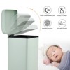 8 Gallon(30l) Stainless Steel Step Trash Can with Soft-Close Lid Slim Fingerprint Resistant Design Removable Inner Basket Space Saving - 4 of 4
