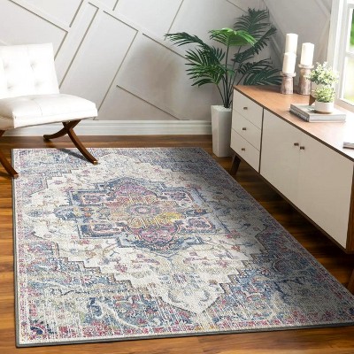 Luxe Weavers Floral Southwestern Area Rug Stain Resistant Carpet