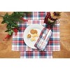 C&F Home Morris Plaid Red and Green Woven Placemat Set of 6 - 3 of 4