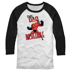 Men's The Incredibles This Dad is Incredible Baseball Tee - 1 of 4