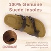 CUSHIONAIRE Luna Cork Footbed Women's Sandals-Comfortable Slip-On Slides with Adjustable Straps & Memory Foam|Beach Essential Summer Sandals for Women - 3 of 4