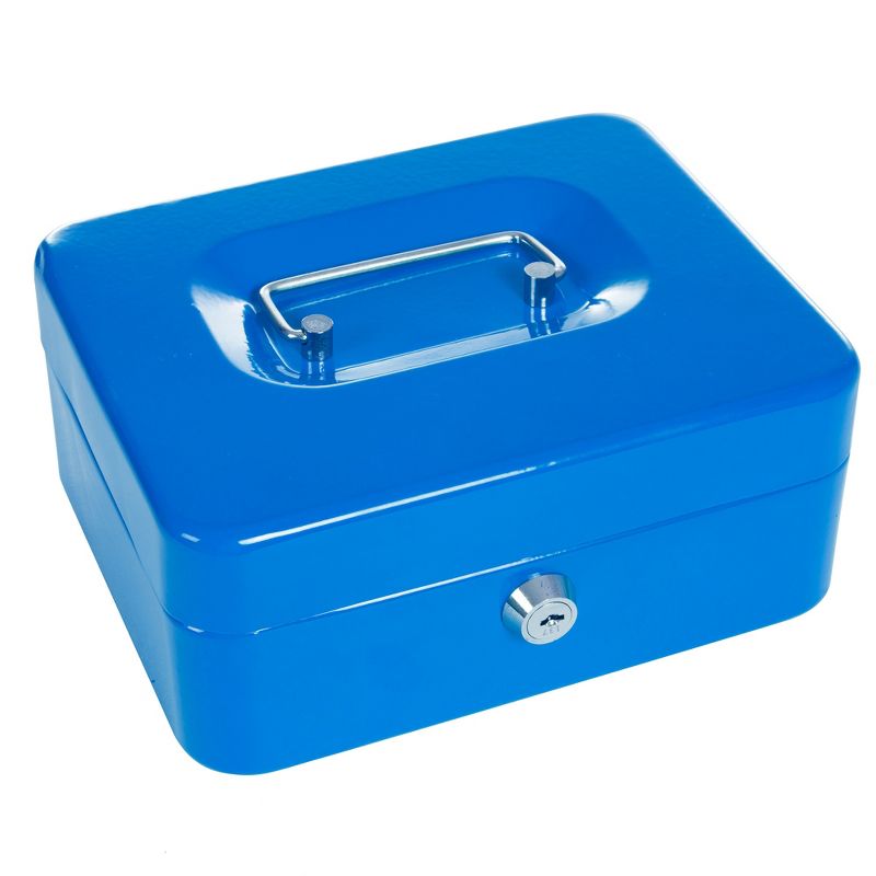 Fleming Supply Portable Locking Cash Box With Removable Coin Tray, 2 of 5