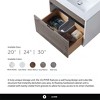 Fine Fixtures - Wall Mount Bathroom Vanity and Sink, Knob Free Design - Alpine Collection - 3 of 4