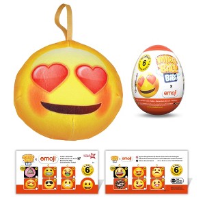 Miraball Bibi Emoji - Surprise Egg Capsule with Memory Foam Expandable Plush Toy – 3.7" (9.5cm) Soft Collectible with Hidden Surprises - 1 of 4