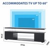 CAVINAS TV Stand LED Gaming Entertainment Center with Large Side Cabinet for 65 Inch TV - 2 of 4