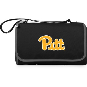 NCAA Pittsburgh Panthers Blanket Tote Outdoor Picnic Blanket - Black - 1 of 4