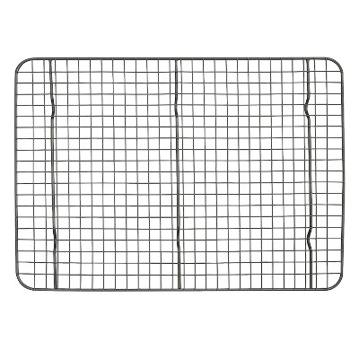 Ash Gray Non-Stick Carbon Steel 2-Piece Cooling Rack Set