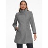 Allegra K Women's Stand Collar Mid-Length Zip Up Winter Coat with Pockets - 3 of 4