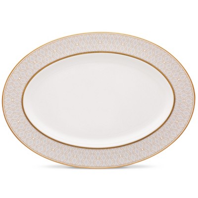 Noritake Noble Pearl Medium Oval Serving Platter