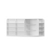 FUFU&GAGA White Display & Storage Combination Cabinet - Ideal for Cafe Counter, Shop Shelving, Home Bookshelf & Storage Unit - 4 of 4