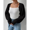 Women's Long Sleeve Cardigan Sweater - Lightweight Open Front Knit Cover Up - 3 of 4