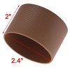 Unique Bargains Silicone Heat-Resistant Reusable Nonslip Glass Bottle Mug Cup Sleeves - 2 of 3