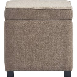 17 Townsend Cube Storage Ottoman With, 17 Townsend Cube Storage Ottoman With Tray Wyndenhall