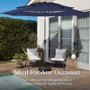 Best Choice Products 10ft 3-Tier Patio Umbrella, Market Sun Shade w/ Tilt Adjustment, Easy Crank - 4 of 4
