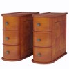 MAYEERTY Wood Tall End Table, Narrow Side Table Nightstand with 2 Drawers - 2 of 4