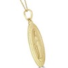 Pompeii3 14k White or Yellow Gold Mother Mary Pray For Us Pendant Necklace 1" Tall 5Grams - 2 of 4
