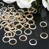 100pcs 16mm Hoop Charms, Gold & Silver Round Linking Rings for Christmas Jewelry Making (Earrings, Necklace) - 3 of 4