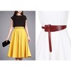 INSPIRE CHIC Women's Faux Leather Tie a Knot No Buckle Belts - 4 of 4