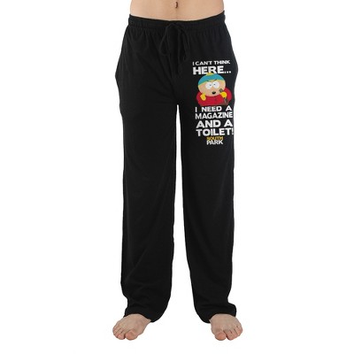 South Park Cartoon Cartman Mens Black Sleep Pajama Pants