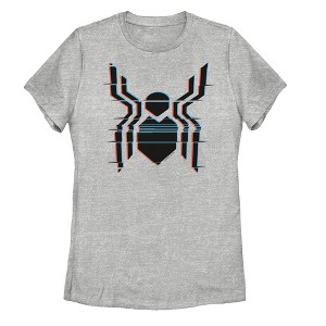 Women's Marvel Spider-Man: Far From Home Glitch Logo T-Shirt - 1 of 3