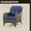 UPTIOT 4 Piece Multiple Chairs Seating Group with Cushions - 3 of 4