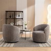 360° Swivel Barrel Accent Chair, Upholstered Lounge Club Armchair for Living Room or Bedroom – Maison Boucle - 3 of 4