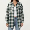 Anna-Kaci Women's Long Sleeve Plaid Button-Up Shirt with Chest Pockets - 3 of 4