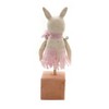 Lexi Grenzer 7.25 In Peony Bunny Rabbit Crepe Paper Skirt Figurines - 2 of 2