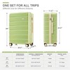 Summit Adventure 3-Piece Premium Abs Travel Luggage With Tsa Lock Suitcase Ensemble - 2 of 4