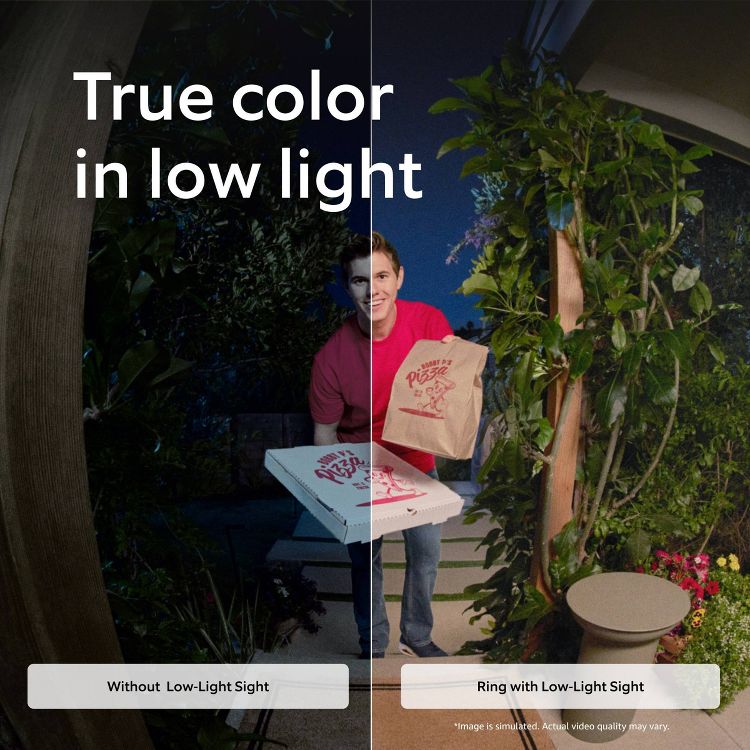 Ring Wired Doorbell Pro (3rd Gen) - Retinal 4K video, 10x Enhanced Zoom for detail at a distance, Low-Light Sight for full-color in the near dark, 4 of 6