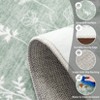 Botanical Washable Area Rug Modern Bird Pattern Rug Soft Non-Slip Low Pile Rugs for Living Room Bedroom - 4 of 4