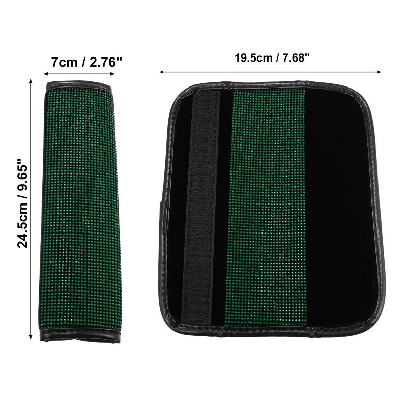 Unique Bargains Car Seat Belt Protector Pads 9.65" Length 2 Pcs, 5 of 7