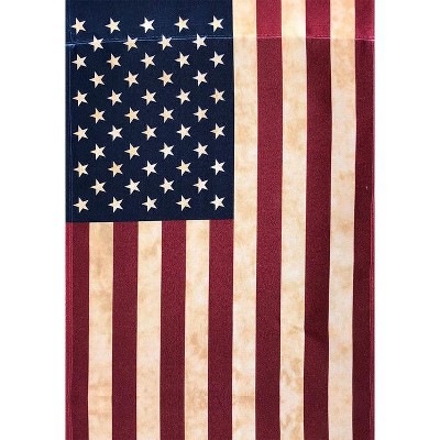 Tea Stained American Flag 28" x 40" Polyester House Flag