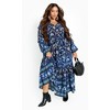 Avenue Women's Plus Size Willow Border Maxi Dress - 3 of 4