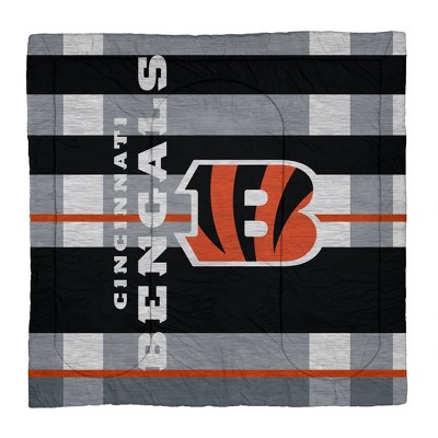 NFL Cincinnati Bengals Heathered Stripe Queen Bed in a Bag - 3pc — фото 2