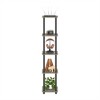 Furinno 5-Tier Corner Square Bookshelf Anti-Tipping Display Rack Shelf for Bathroom&Closet&Home Office&Living Room&Kitchen,French Oak/Black - 3 of 4