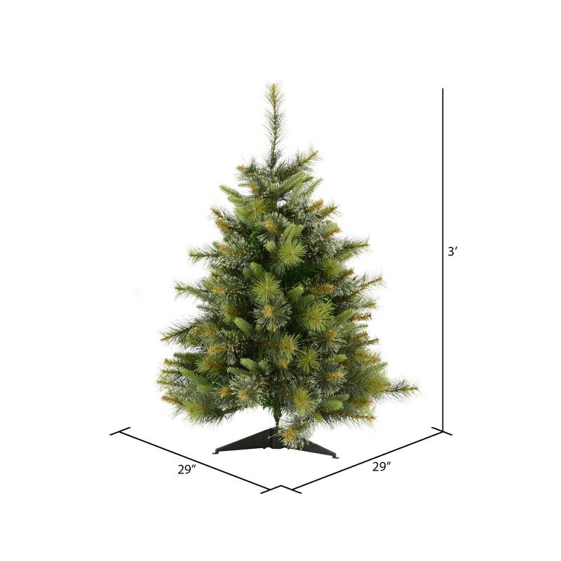 Vickerman Cashmere Pine Artificial Christmas Tree Potted, 3 of 5