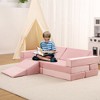 Kids Play Couch 12pcs Modular Playset Foam Play couch for Toddlers Children,Convertible Kids Couch Sofa Indoor Furniture for Playroom - 3 of 4